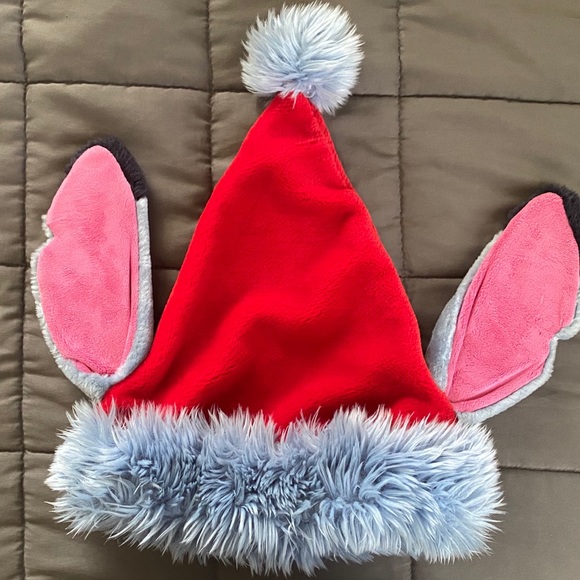 Disney Parks Stitch Ear Santa Hat 